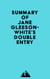 Summary of Jane Gleeson-White's Double Entry
