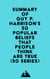 Summary of Guy P. Harrison's 50 Popular Beliefs That People Think Are True (50 series)