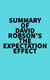 Summary of David Robson's The Expectation Effect