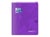 Cahier polypro - 17 x 22 cm - Easybook - Oxford - 96 pages grands carreaux - Violet