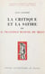 La critique et la satire de D. Francisco Manuel de Melo