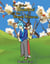 Der kleine Samurai mit den blauen Haaren