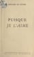 Puisque je l'aime