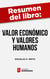 Resumen del libro "Valor económico y valores humanos" de Douglas K. Smith - Cómo mantener la prosperidad económica sin olvidar los valores del pasado