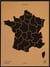 WOODY MAP L - FRANCE CADRE NOIR 63 CM X 48 CM