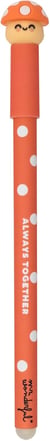 Stylo effaçable Mr Wonderful - Champignon - bleu - Pointe moyenne