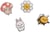 Lot de 4 gommes Mr Wonderful - Personnages