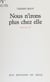 Nous n'irons plus chez elle