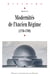 Modernités de l’Ancien Régime - (1750-1789)