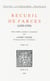 Recueil de farces (1450-1550) - TomeVIII