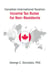 Canadian International Taxation: Income Tax Rules for Non-Residents