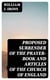 Proposed Surrender of the Prayer-Book and Articles of the Church of England