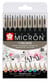 Lot de 9 fineliners pointe fine - Sakura - Couleurs assorties - Pigma Micron