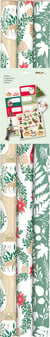 Rouleaux de papier cadeau x3 et étiquettes x20 - Traditionnel