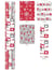 Lot de 3 rouleaux de papier cadeau - Rouge + 20 étiquettes