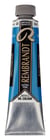 Peinture à l'huile Rembrandt en tube de 40 ml - Royal Talens - Extra-fine - Bleu céruléum