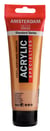 Tube 120 ml de peinture acrylique Royal Talens - Amsterdam - Or Foncé