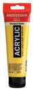 Tube 120 ml de peinture acrylique Royal Talens - Amsterdam - Jaune Azo Transparent Moyen