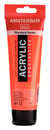 Tube 120 ml de peinture acrylique Royal Talens - Amsterdam - Orange Reflex