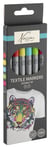 Lot de 6 marqueurs pour textile pointe double - Gonge - Nassau