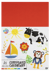 Bloc carton ondulé Moxy - 8 feuilles - Couleurs assorties - A4 - 280 g/m²