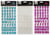 Lot de 2 feuilles d'autocollants Craft Id - Alphanumérique - Couleurs assorties - Vendu à l'unité
