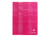 1 cahier - 17 x 22 cm - Clairefontaine - 144 pages petits carreaux - Coloris assortis