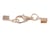 2 fermoirs mousqueton de 12 mm  - Or - Créalia