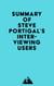Summary of Steve Portigal's Interviewing Users
