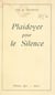 Plaidoyer pour le silence