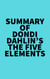 Summary of Dondi Dahlin's The Five Elements