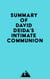 Summary of David Deida's Intimate Communion