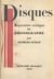 Disques - Répertoire critique du phonographe