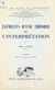 Éléments d'une théorie de l'interprétation - Texte d'une communication présentée au 303 Congrès des psychanalystes de langues romanes, Paris, 15-18 mai 1970