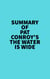 Summary of Pat Conroy's The Water Is Wide