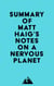 Summary of Matt Haig's Notes on a Nervous Planet
