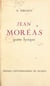 Jean Moréas, poète lyrique