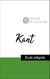 Analyse d'une pensée : Kant (résumé et fiche de lecture plébiscités par les enseignants sur fichedelecture.fr)