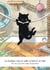 Cahier Le bonheur c'est un café, un livre et un chat