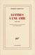 Lettres à une amie : 1923-1929