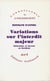 Variations sur l'interdit majeur : Littérature et inceste en Occident