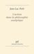 L'action dans la philosophie analytique