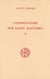 Commentaire sur saint Matthieu - tome 2