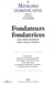 Mémoire dominicaine - numéro 1 Fondateurs fondatrices dans l'ordre dominicain depuis l'époque modern