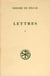 SC 422 LETTRES - TOME 1