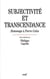 Subjectivité et transcendance