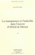 La Transparence et l'indicible dans l'oeuvre d'Alfred de Musset