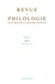 Revue de philologie, de litterature et d'histoire anciennes volume 89 - fascicule 2
