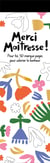 Marque-pages Hachette - Merci Maîtresse - 50 marques-pages pour colorier le bonheur