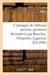 Catalogue de tableaux anciens, peintures décoratives par Boucher, Desportes, Lagrenée